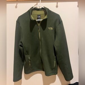 The North Face Mens Olive Green Zip Up